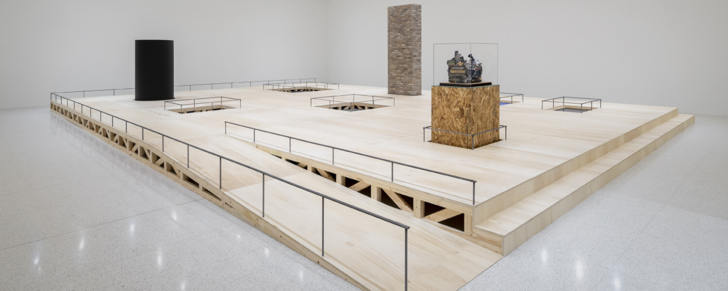 Installation view of Kahlil Robert Irving: Archaeology of the Present