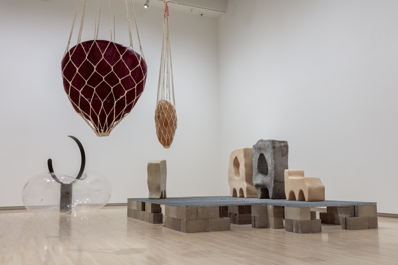 Installation view of Seeds: Containers of a World to Come at the Kemper Art Museum, Washington University in St. Louis (February 21–July 28, 2025). Photo by Joshua White / JWPictures.com.
 