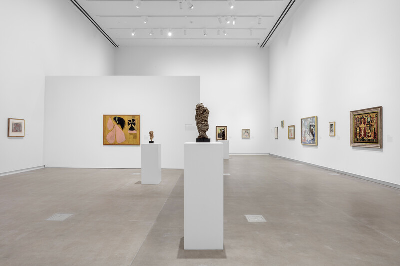Installation view of the exhibition The Body in Pieces in the galleries at the Mildred Lane Kemper Art Museum