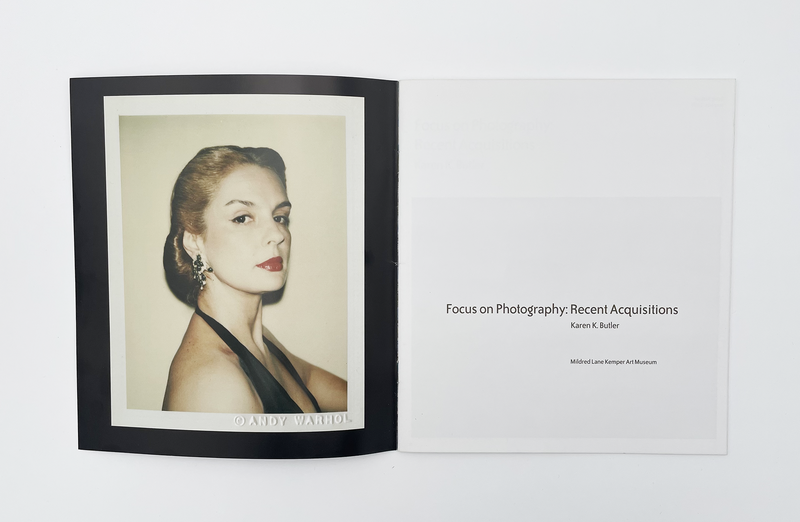 Interior spread of the brochure "Focus on Photography"