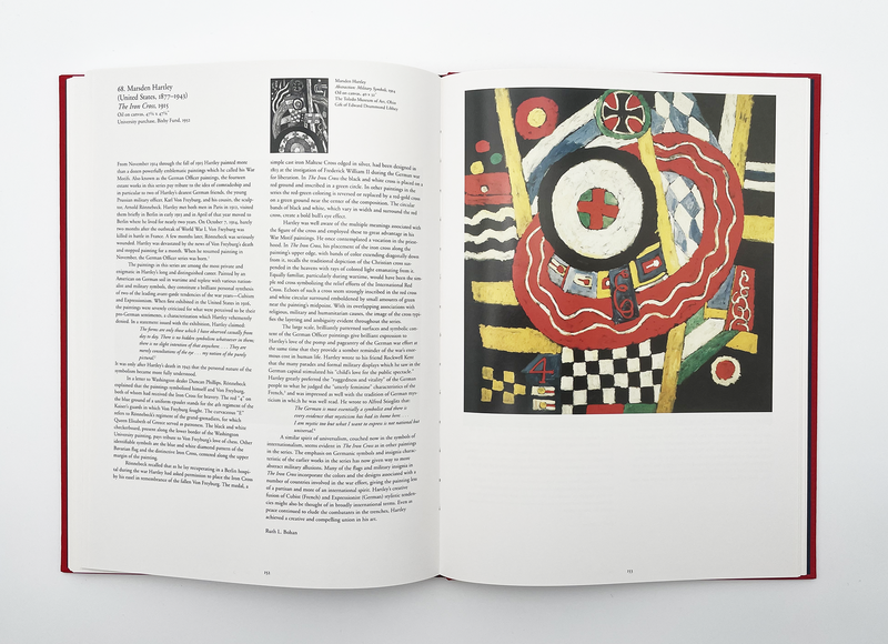 Interior spread of the book "A Gallery of Modern Art"