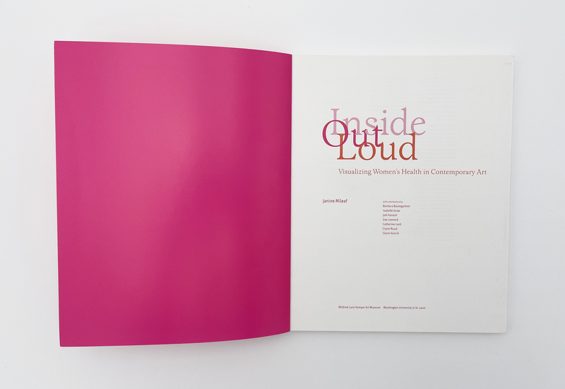 Interior spread of the book "Inside Out Loud"