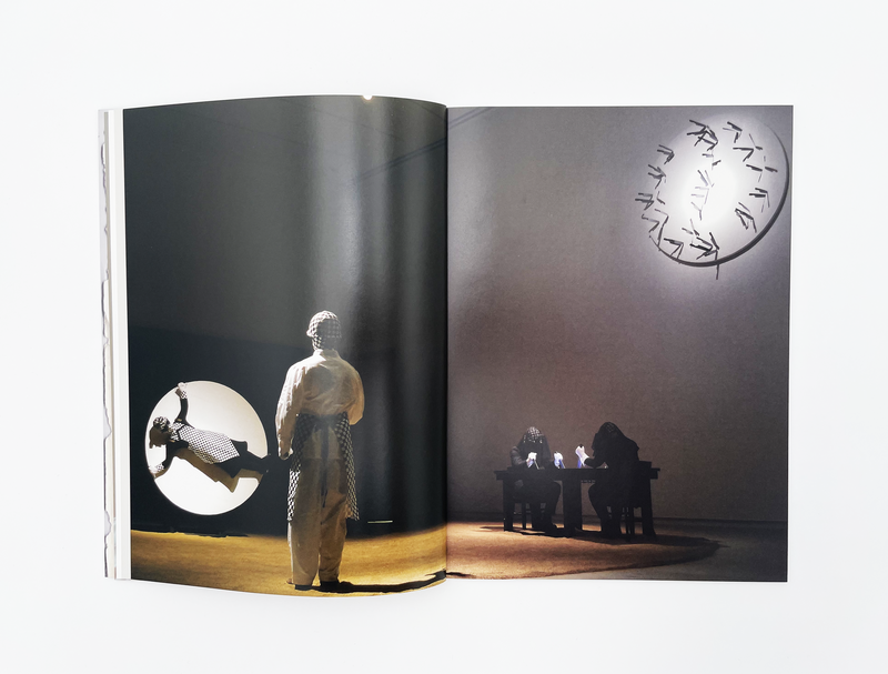 Interior spread of the book "Balázs Kicsiny: Killing Time"