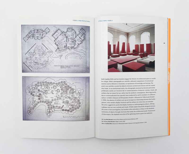 Interior spread of the book "Models and Prototypes"