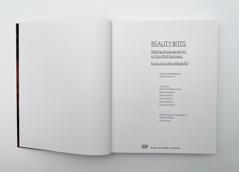 Interior spread of the book "Reality Bites"