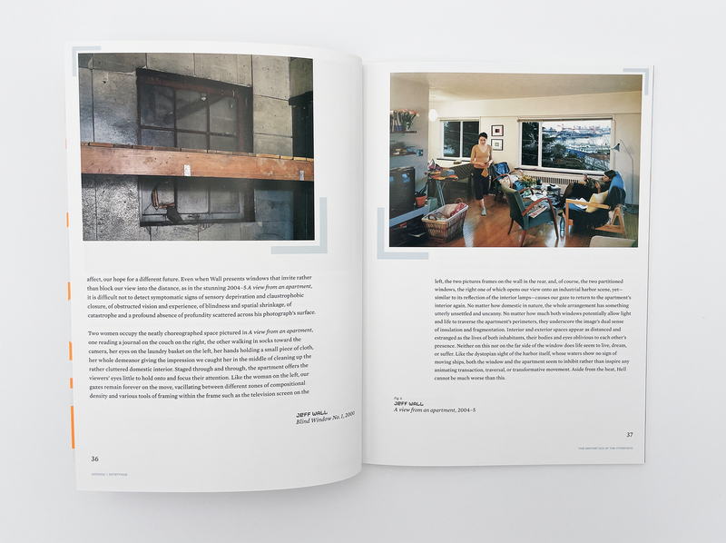 Interior spread of the book "Window Interface"