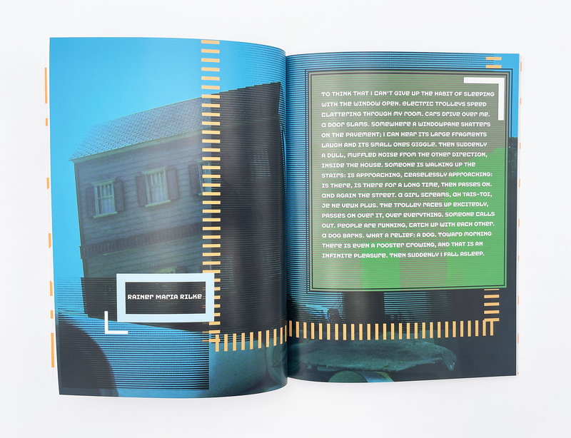 Interior spread of the book "Window Interface"